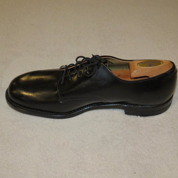 DJ Leavenworth 1979 Black Leather Derby\'s Dress Shoes 9.5R NOS NWOB main image 4